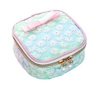 WOONEKY Travel Tissue Pouch Sanitary Napkin Storage Bag Zipper Mesh Organizer for Women Cotton Portable