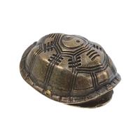 WOONEKY Turtle Shell Divination Ornament Handheld Feng Shui Figurine for Wealth Luck Taoist Inspired Desk Decoration Portable Health Prosperity Symbol