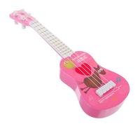 WOONEKY Ukulele for Beginners Early Education Musical Instrument with Cartoon Pattern Creative Pink Design Childrens Music Learning