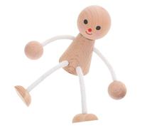WOONEKY Unfinished Wooden Peg Doll Figures Natural Oak Mini People for DIY Crafts Painting Art Projects Family Party Decorations Creative Wooden Figures
