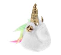 WOONEKY Unicorn Hat Plush Adorable Reptile Hat for Lizard Festival Party Small Animals Pet Unicorn Party Supplies