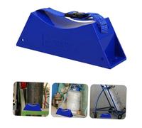 WOONEKY Upgraded Blue Abs Plastic Gas Cylinder Bracket with Screws Stable Laboratory Propane Tank Holder Anti-tip Strap Rack for Secure Wall Mounting of Various Sized Cylinders