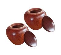 WOONEKY Urns Lightweight Small Ashes Wooden and Hair for Human Pet 2pcs Keepsake Cremation Containers Mini Sealed Canisters Memorial for Funeral