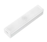WOONEKY USB Rechargeable Motion Sensor Cabinet Light White LED Strip Lamp Energy-Saving Soft Night Light for Wardrobe Kitchen Hallway Practical Wireless Automatic Lighting