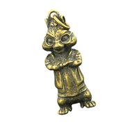 WOONEKY Vintage Brass Weasel Pendant DIY Decoration Charm for Keychains Bag Embellishments Antique Style Craft Accessory with Fine Detail and Material