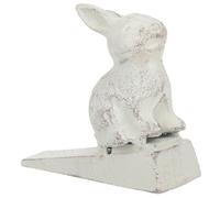 WOONEKY Vintage Cast Iron Rabbit Door Stopper Anti-Skid Cartoon Door Wedge for Home Amp Office Windproof Floor Protector