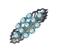 WOONEKY Vintage Chinese Style Pearl Flower Hair Clips for Women and Floral Barrettes with Elegant Retro Ethnic Design Sophisticated Bridal Hair Accessories for Weddings and Traditional