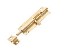 WOONEKY Vintage Copper Door Lock Latch Barrel Bolt for Wood Doors and Windows Heavy Duty Security Hardware with Screws Classic Antique Style for Home Office Shop Protection