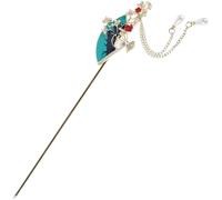 WOONEKY Vintage Fan Shape Hair Chopsticks Elegant Traditional Hair Pins Lightweight and Versatile Accessories for Hanfu Styles Sophisticated Cultural Elegance for Weddings and Special