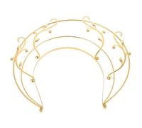 WOONEKY Vintage Golden Radiance Headband Ancient Style Aureole Hair Accessory Creative Hair Decor for Women Medieval Costume Party Hairpiece