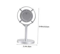 WOONEKY Vintage Microphone Prop Retro Music Mic for Party Photo Booth Fake Plastic Old School Decor Perfect for Karaoke and Role