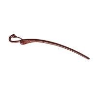 WOONEKY Vintage Wooden Hair Stick for Women Hair Chopstick Small Leaf Red Sandalwood Bun Holder Minimalist Design