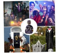 WOONEKY Voice-activated Induction Luminous Ghost Doll for Halloween Scary Decorations Glowing Walking Doll Props for Haunted House Party Bar Scene