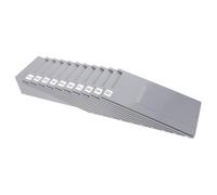 WOONEKY Wall Mount Cards Holder Rack with Stickers Plastic Attendance Cards Organizer for Warehouse and Office Employee Clock Storage Retractable Organizer