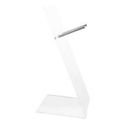 WOONEKY Wall Mounted Acrylic Blow Dryer Holder Transparent Hair Styling Tool Organizer for Curling and Hot Tools Space Saving Vanity Storage with Cord Management Durable Clear Acrylic