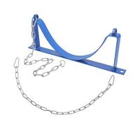 WOONEKY Wall Mounted Gas Cylinder Bracket with Chain and Screws, Oxygen Acetylene Bottle Holder, Industrial Gas Tank Mounting Rack for Workshop and Commercial Use