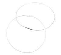 WOONEKY Washing Machine Seal Clamp Stainless Steel 40Cm 2Pcs for Front Loader Leak Control Washer Door Spring Clamp Laundry Application