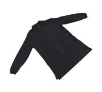 WOONEKY Waterproof Nylon Pet Beautician Work Apron for Groomers and Barbershop Use, Practical Black Work Uniform with Long Sleeves and Full Zip, for Pet Grooming at Home or Professional