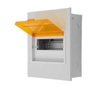 WOONEKY Way Electrical Enclosure with Transparent Window Weatherproof Distribution Protection Box for Indoor Power Management Iron Base Circuit Breaker Housing Compatible with Din Rail