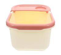 WOONEKY Wellness Foot Soaking Tub with Half Cover for Warmth Deep Ankle Soak and Massage Foot Bath Basin Pedicure Spa Bucket for Men and Women for Relaxation and Better Sleep