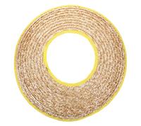 WOONEKY Wide Brim Wheat Straw Sun Hat Brim Hard Hat Sunshade Visor Lightweight Breathable Sun Protection Accessory for Neck and Face UV Shield Random Color
