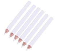 WOONEKY Wood Pen Self-adhesive 30pcs White Nail Pencil for Professional Nail Art