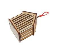 WOONEKY Wooden Cage Habitat for Breeding Live Insects Portable Keeper for Reptiles and Butterflies