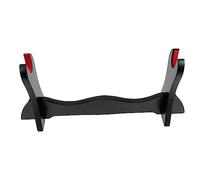 WOONEKY Wooden Desktop Flute Holder Rack Single-layer Xiao Display Stand Household Swords Storage Organizer Suitable for Tabletop Display