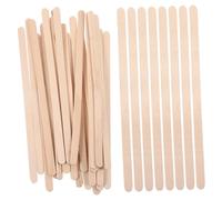WOONEKY Wooden Hair Removal Wax Sticks Set 100pcs Applicator Spatula for Full Body Eyebrow