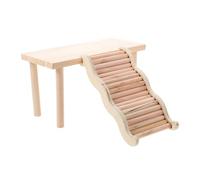 WOONEKY Wooden Hamster Cage Platform with Ladder Multifunctional Two Standing Loft for Small Animals Including Guinea Pigs and Rats Safe Climbing and Playing Accessory for Enhanced Cage