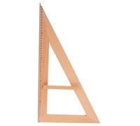 WOONEKY Wooden Measuring Ruler Teaching Aid for Educators and Teachers, Reusable Classroom Ruler Made of Wood with Golden Finish, for Drawing and Demonstrating Geometric Problem-solving