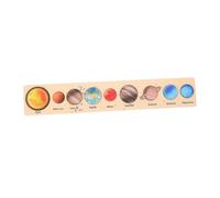 WOONEKY Wooden Solar System Puzzle for Interactive Planet Learning for Exploration Board Game Enhances Imagination and Astronomy Knowledge for Boys