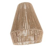 WOONEKY Woven Rattan Lamp Shade Cover for Pendant and Chandelier Rustic Paper Rope Lampshade with Stable Structure Natural Rural Style Floor Lamp Shade for Dining and Tea House Easy