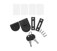 WOONEKY Zinc Alloy Display Cabinet Door Lock Lock Edge Structure Centralized Key Management No Drill Installation for Home and Storefront Security