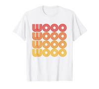 Wooo Woo Funny Hoo Woohoo Whoo Ha Haha Excited Noise Fan Value Graphic T-Shirt, Men, White, M