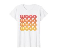 Wooo Woo Funny Hoo Woohoo Whoo Ha Haha Excited Noise Fan Value Graphic T-Shirt, Women, White, XL