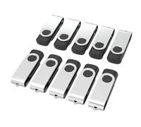 Wooolken USB Stick 16 GB 10Pack, USB Flash Drive USB 2.0 Memory Stick 16GB Pen Drive Portable Thumb Drives for PC/Laptop/Data Storage (With Keychain)