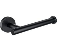 WOOPHEN Toilet Paper Holder Stainless Steel, Modern Round Tissue Roll Holders Wall Mount, Toilet Paper Roll Dispenser Bathroom 6 inch TP Holder for Bathroom, Kitchen, Washroom(Matte Black)