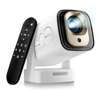 WOOPKER Upgraded HY260 Pro Mini Projector with WiFi and Bluetooth 5.4, Auto Focus/Keystone,Native 1080P Support for 4K,Air Mouse Remote,Android 11,Built in Apps,35"-150" Screen Video Projector