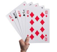 WOOPSOO Jumbo Large Playing Cards Giant Deck of Cards Large Oversized Full Deck Huge Poker for Casino Party Game Decorations, 8 x 11 Inch