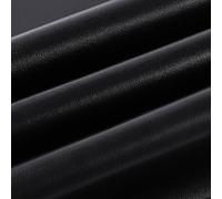 Wooqu PU Leather Book Cloth, Polyurethane Coated and Non-Woven Base, Leather-Like Look, Soft, 17x29”, for Book Binding, Goat Grain, Black
