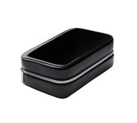 Woosh Fold out Case | Fashionable Makeup and Brush Case | Hard sided for travel and on to go | fits palette and brushes | Zips up for secure travel, Black, 8 x 5 x 2, Hard Cover Case