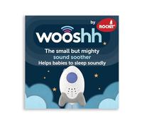 Wooshh by Rockit - Rechargeable Sound Soother Machine with 8 Soothing Sounds, White Noise Machine, Toddler and Baby Sleep Aid, Portable Baby Sleep Soother, Sound Therapy