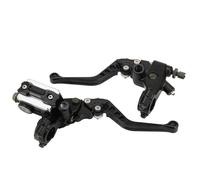 WOOSTAR 22mm Standard 7/8" CNC Adjustable Brake Clutch Master Cylinder Lever Set Replacement for Majesty T3 T5 T6 Motorcycle Dirt Pit Bike Scooter ATV Black