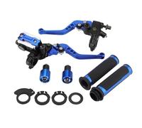 WOOSTAR 22mm Standard 7/8" CNC Adjustable Brake Clutch Master Cylinder Lever Set with Twist Throttle Handle Grips Replacement for Majesty T3 T5 T6 Motorcycle Dirt Pit Bike Scooter ATV Blue