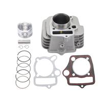 WOOSTAR 52.4mm Aluminum Big Bore Cylinder with Piston Ring Kit Replacement for Lifan 110cc 125cc 4 Wheeler Motorcycle ATV Quad Go Kart Dirt Pit Bike Dune Buggy