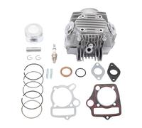 WOOSTAR 52.4mm Complete Cylinder Head 66mm Valves with Pistons and Gaskets Replacement for 4 Stroke Chinese Taotao Coolster 110cc Engine ATV Go Kart Dirt Bike