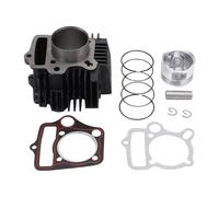WOOSTAR 52.4mm Iron Big Bore Cylinder with Piston Ring Kit Replacement for Taotao Kazuma Falcon Panda Redcat SSR Roketa Sunl Coolster 4 Stroke 110cc Motorcycle Engine ATV Go Kart Dirt Pit Bike