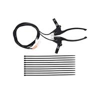 WOOSTAR 7/8" 22mm Handlebar Brake Levers with 10 x 9 Inch Cable Ties Replacement for Motorized Bike Ebike Electric Scooter Mini Bike Black
