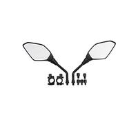 WOOSTAR 7/8" Motorcycle Handlebar Risers 10mm Side View Mirror with Converter Thread Screws M10 to M8 Replacement for Scooter ATV 4 Wheeler Quad Pocket Bike Pit Bike Pack of 2 (058 Type)